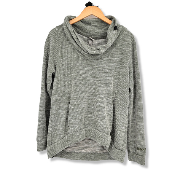 Bench Women's Breeze Overhead Space Dyed Cowl Neck Sweatshirt Size Large - Picture 1 of 13